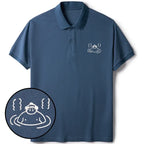 Kyoto-Lion Sumo In Hot Springs Embroidered Polo T-Shirt