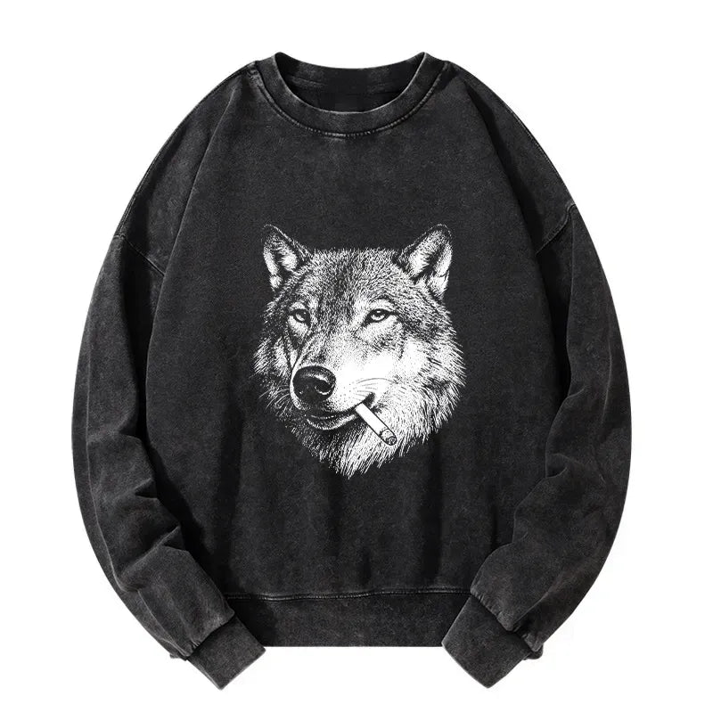 Funny Wolf Meme Sweatshirt for Anime Convention