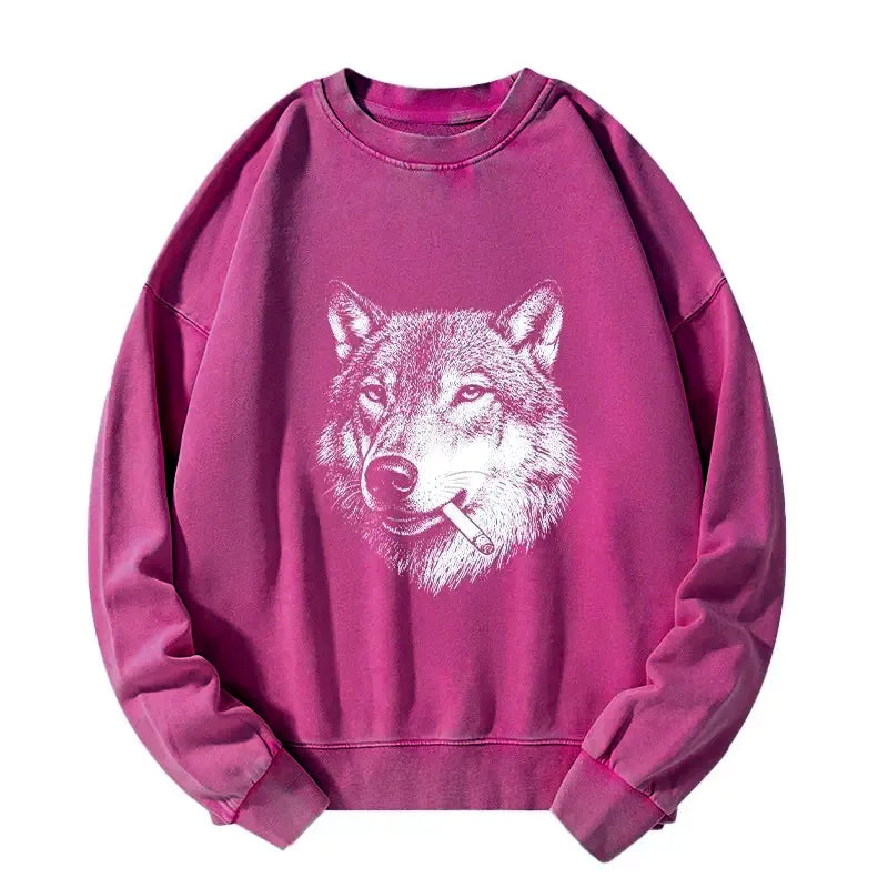 Funny Wolf Meme Sweatshirt for Anime Convention