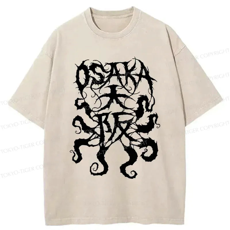 Vintage Japan Washed T-Shirt for Daily Wear