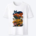 Kyoto-Lion Stacked Floral Cats Retro Art Print Classic T-Shirt