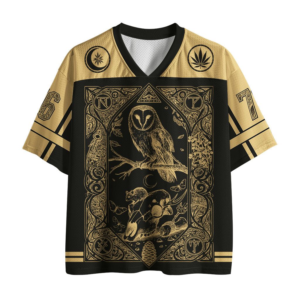 Japanese Retro Mesh Jersey for Streetwear