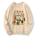 funny lazy cat sweatshirt for lounge