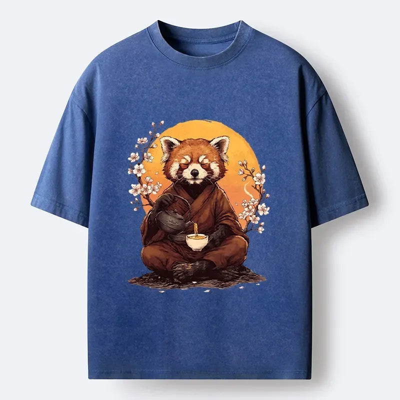 Vintage Japanese Red Panda Tee for Streetwear