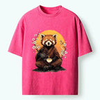 Japanese Red Panda Washed T-Shirt