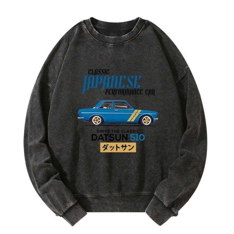 vintage japanese car sweatshirt