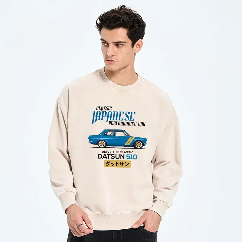 vintage japanese car sweatshirt