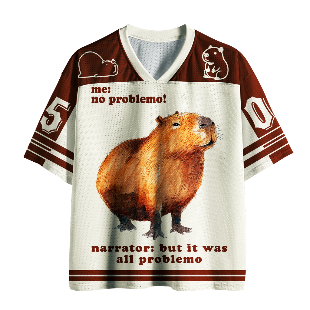Trendy Japanese Capybara Mesh Jersey Gift