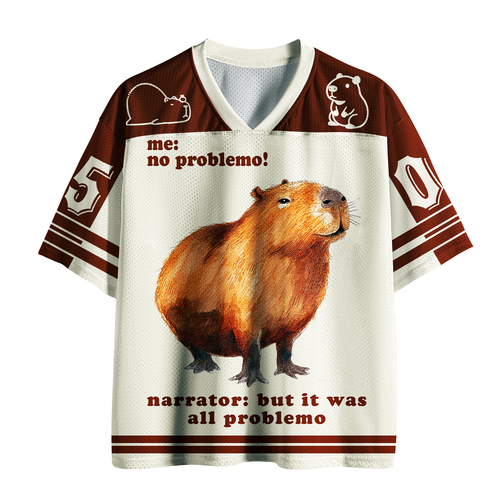 Trendy Japanese Capybara Mesh Jersey Gift
