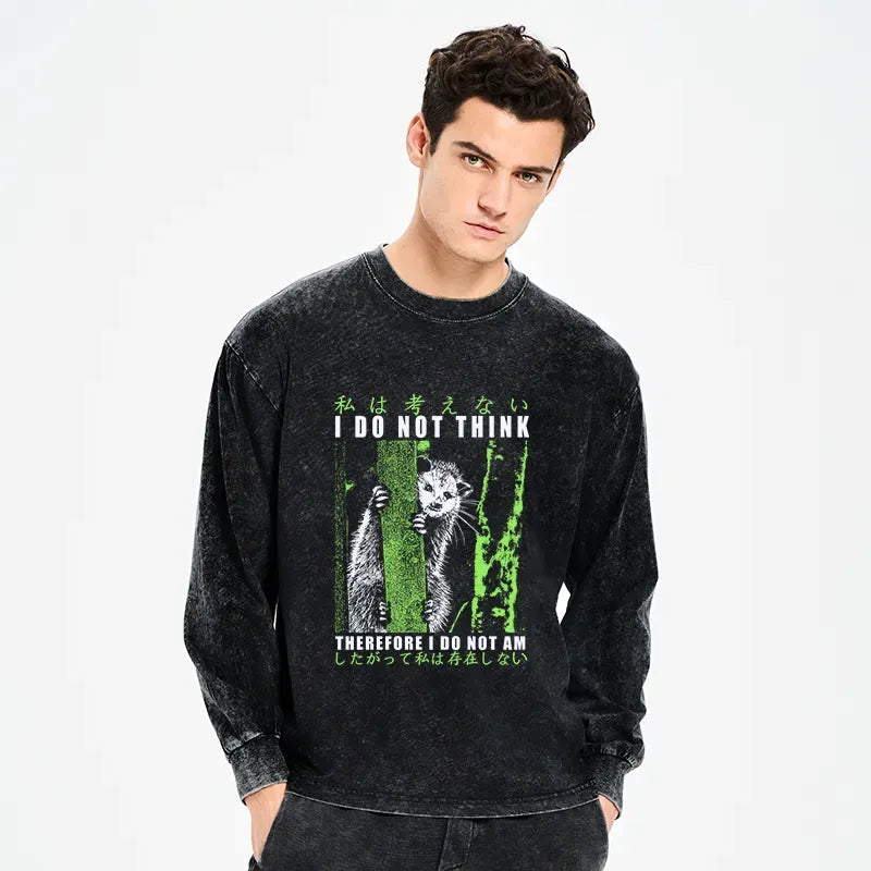 japanese vintage possum long sleeve t-shirt