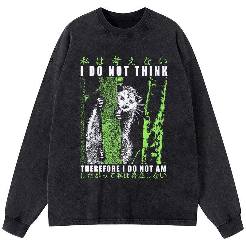 japanese vintage possum long sleeve t-shirt