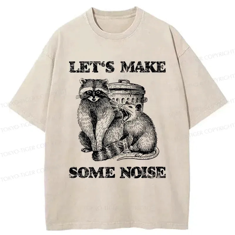 Unisex Cotton Tee with Funny Possum Print