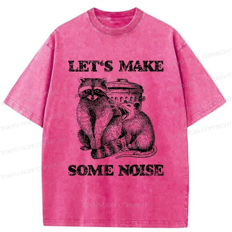 Japanese Washed Raccoon T-Shirt for Daily Wear
