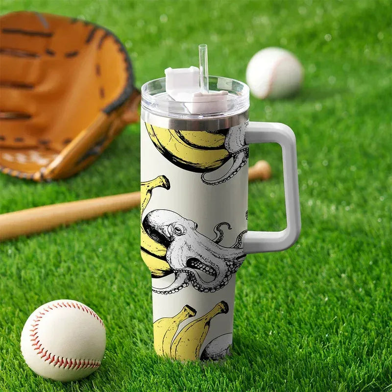 Kyoto-Lion Octopus Disguised As A Banana 40oz Tumbler