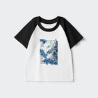 Kyoto-Lion Vintage Epiphyllum-Short-lived beauty Poster Kids Raglan T-shirt