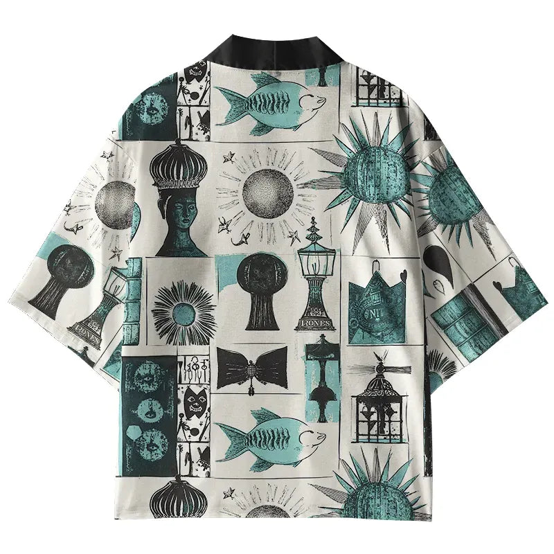 Vintage Japanese kimono cardigan with free shipping