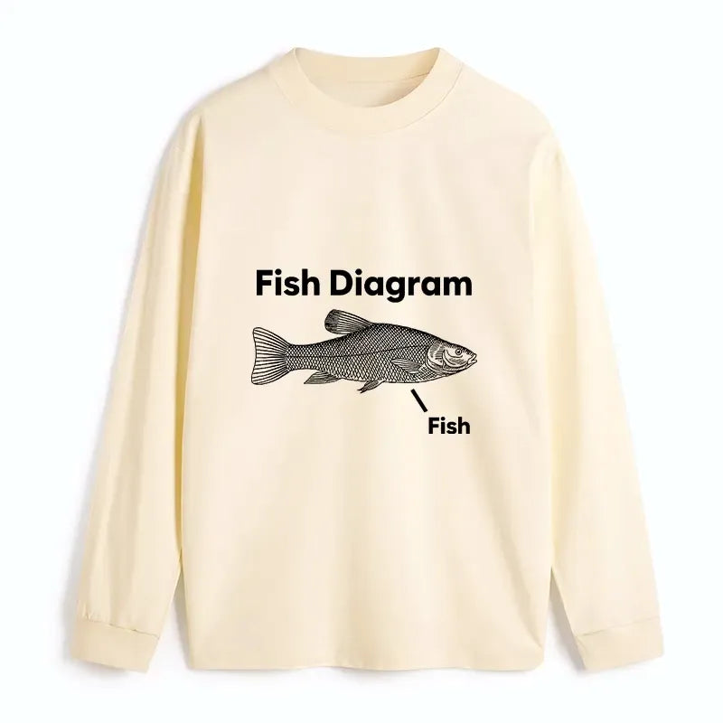 Funny Fish Meme Shirt for Daily Wear