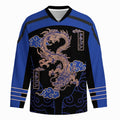 Kyoto-Lion Oriental Cloud Dragon Long-Sleeve Hockey Jersey