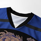 Kyoto-Lion Oriental Cloud Dragon Long-Sleeve Hockey Jersey