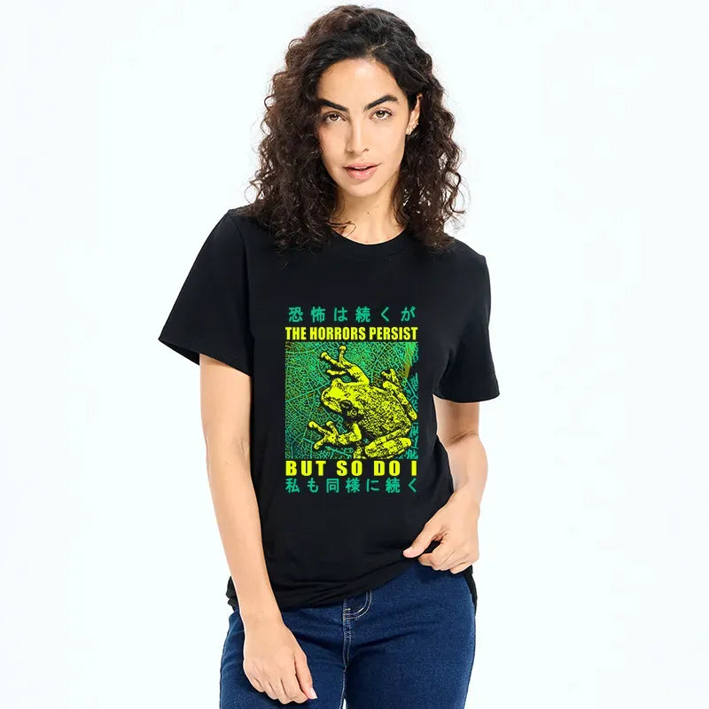 kyoto lion horror classic cotton t-shirt