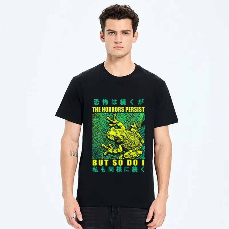 kyoto lion horror classic cotton t-shirt
