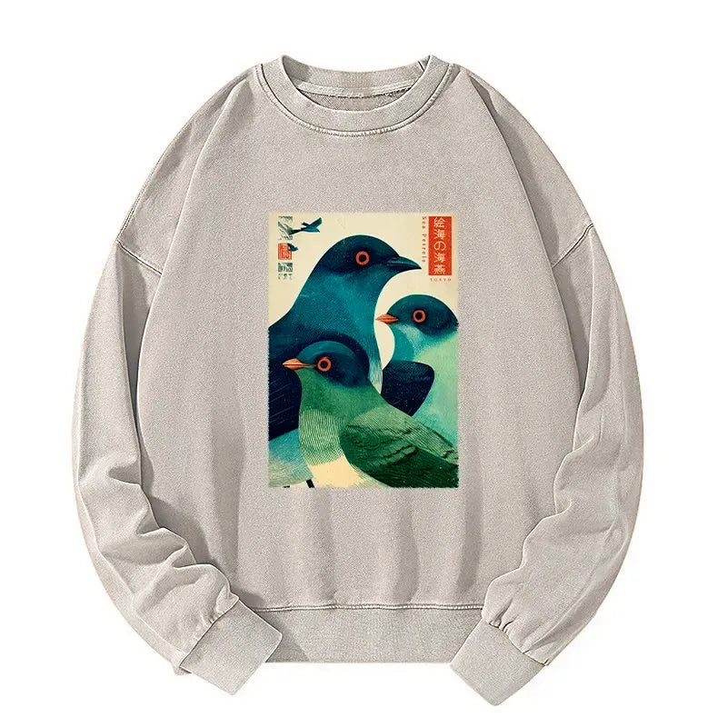 Vintage Ukiyo-e Sweatshirt for Streetwear Lovers