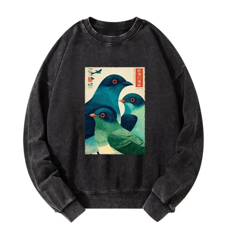 On Sale Kyoto-Lion Washed Sweatshirt for Casual Weekend