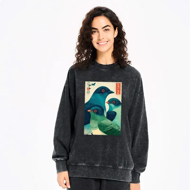 On Sale Kyoto-Lion Washed Sweatshirt for Casual Weekend