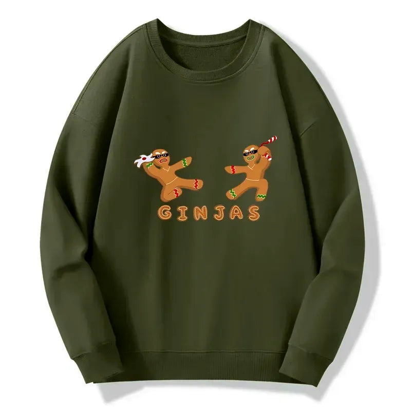 gingerbread ninja classic sweatshirt