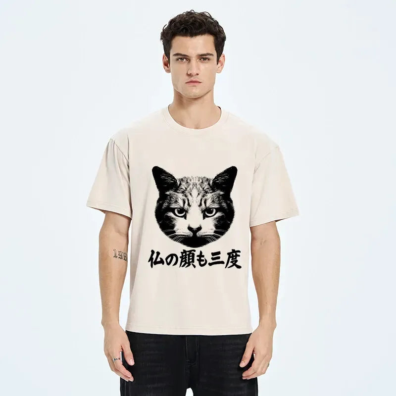 Kyoto-Lion Cat Hits After Three Messes Washed T-Shirt