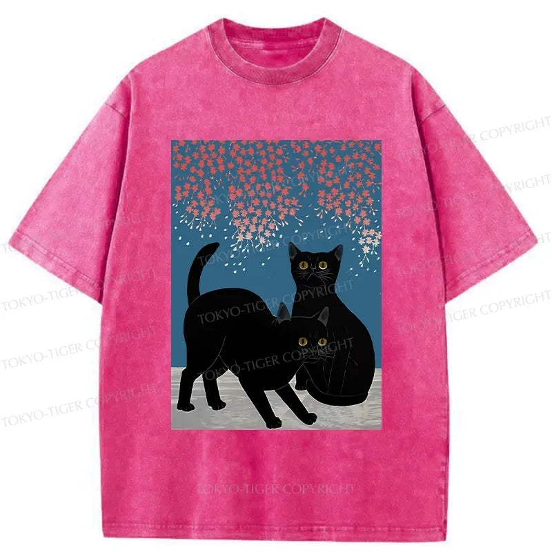 washed unisex cotton t-shirt for summer