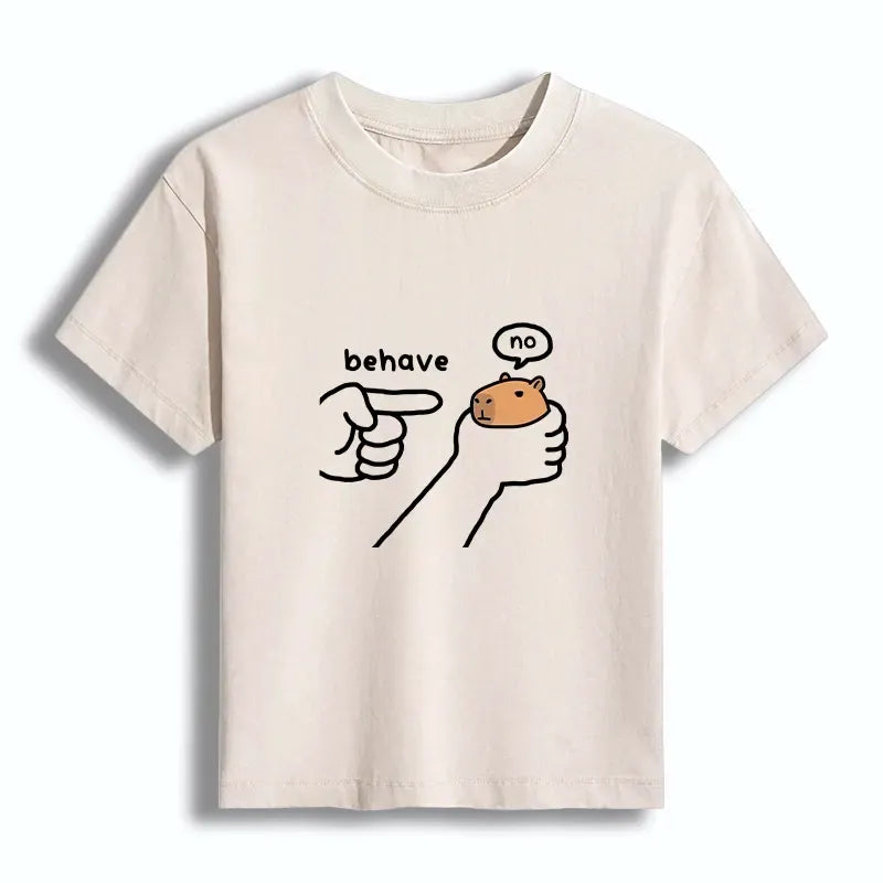 Kyoto-Lion Dishonest Capybara Women's Washed T-shirt