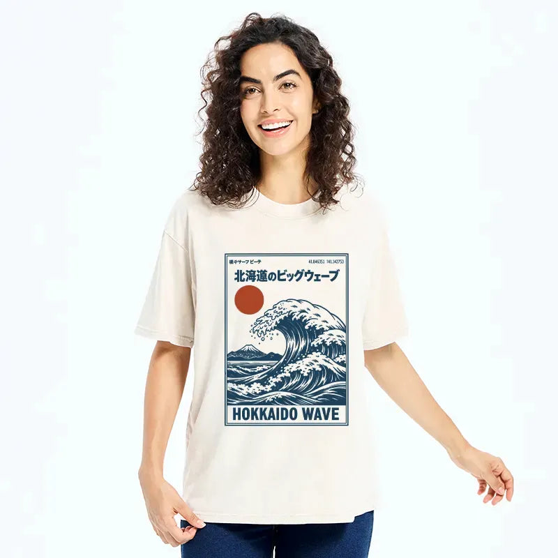 Washed Vintage Lion T-Shirt for Daily Wear