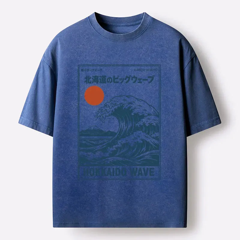 Washed Vintage Lion T-Shirt for Daily Wear