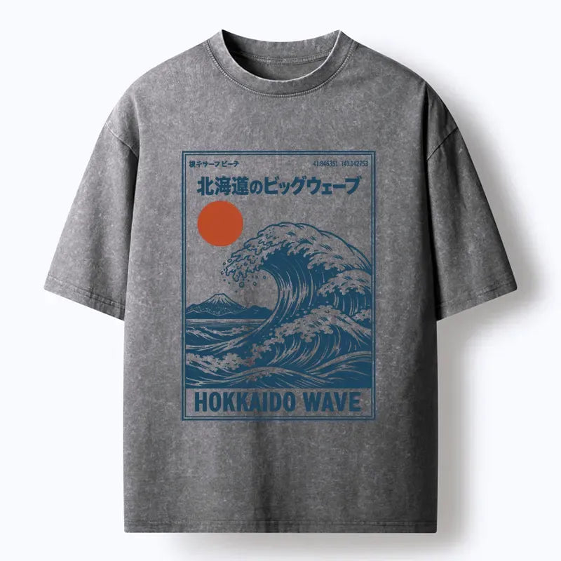 Washed Vintage Lion T-Shirt for Daily Wear