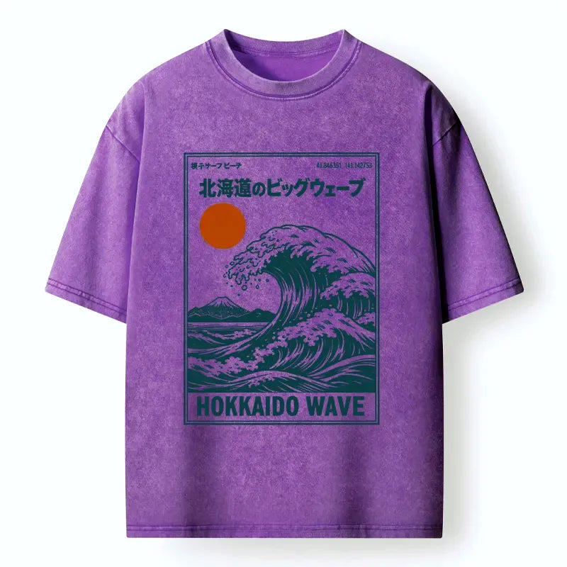 Japanese Retro Wave T-Shirt for Streetwear