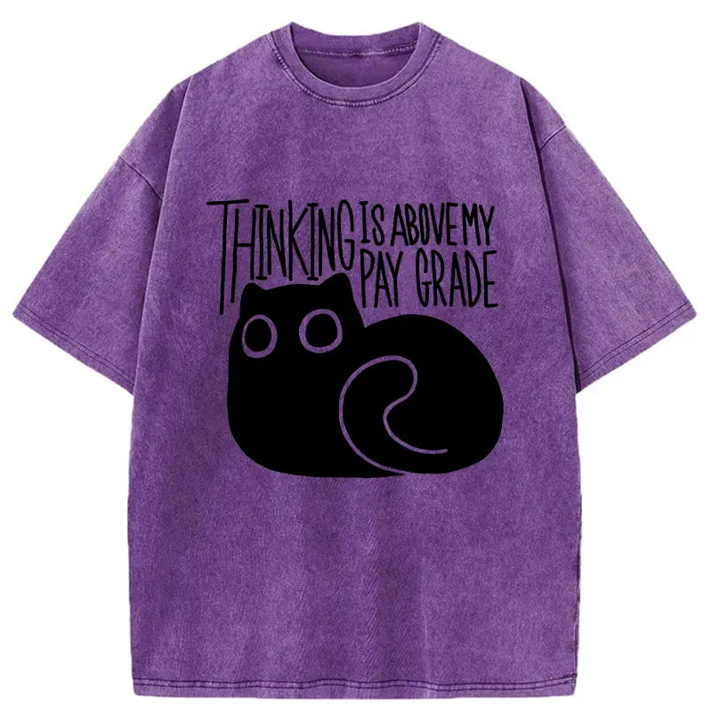Japanese vintage cat washed t-shirt