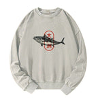 Kyoto-Lion Sushi Fish Washed Sweatshirt
