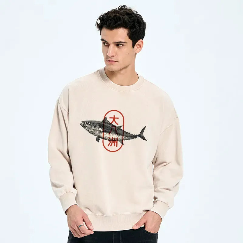 Japanese Sushi Fish Sweatshirt Trendy