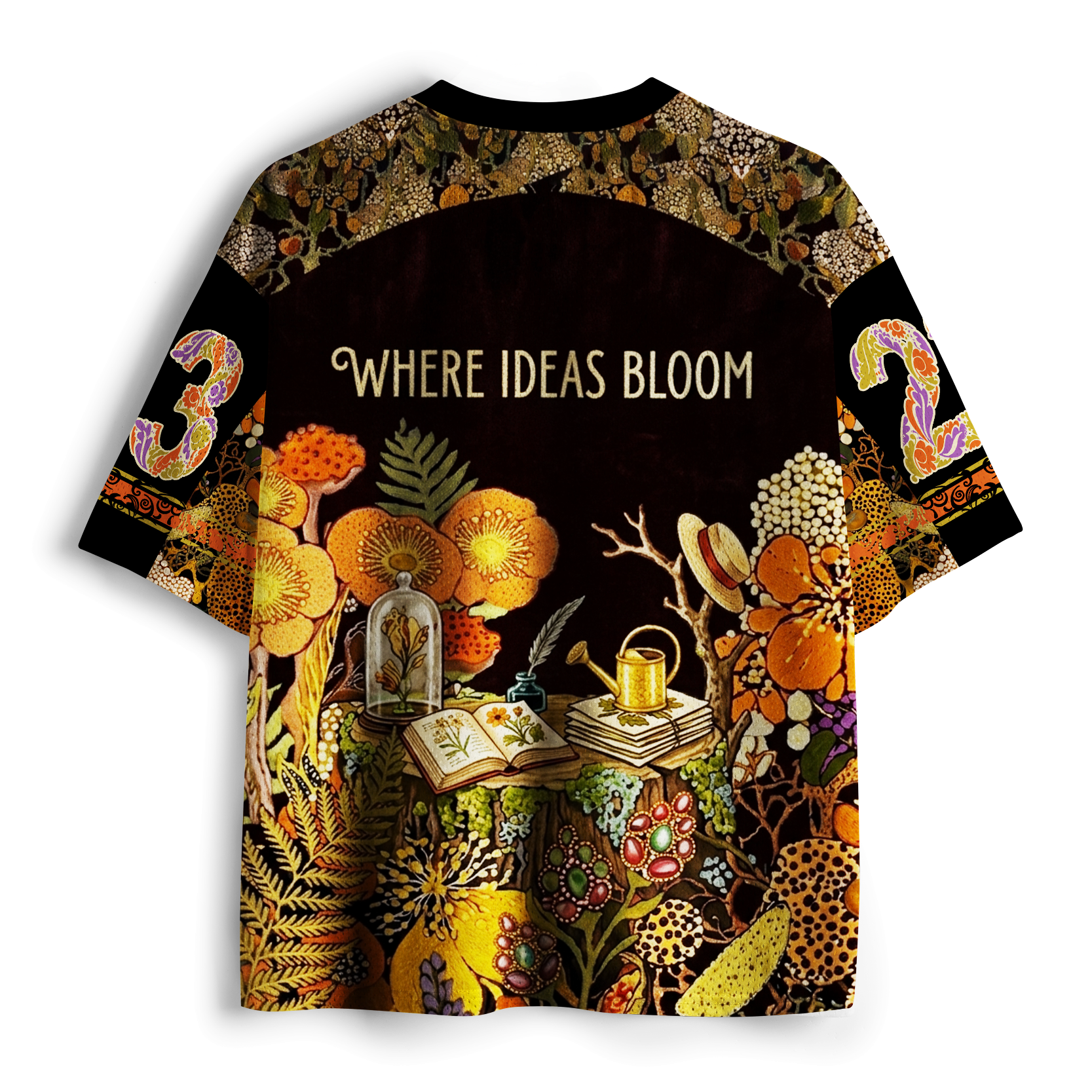 funny kyoto lion garden mesh jersey for office
