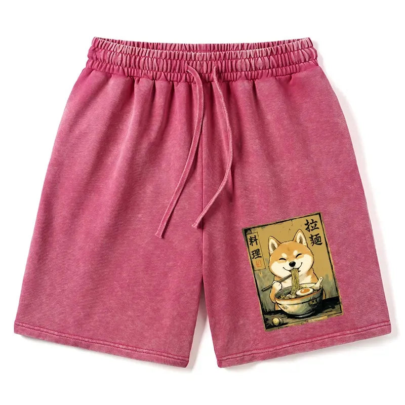 Cute Shiba Ramen Casual Shorts