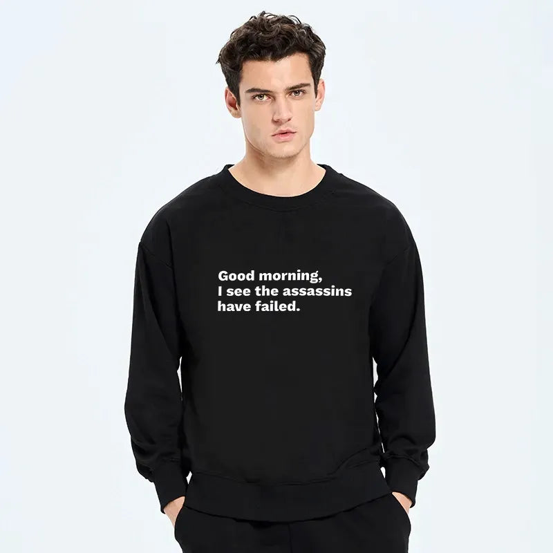 Kyoto-Lion Assassins Failed Morning Quote Art Classic Sweatshirt