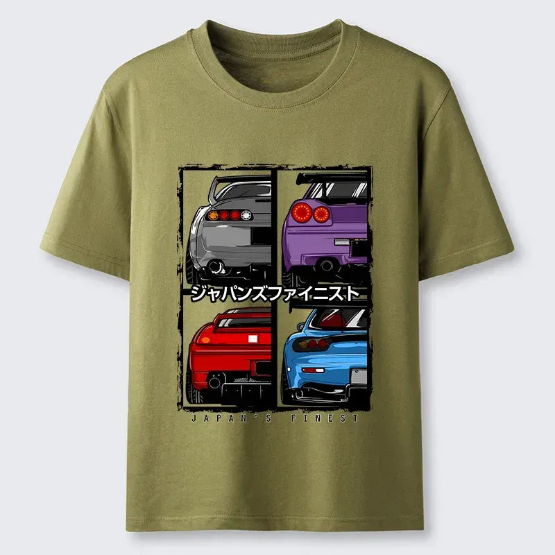 Vintage Japanese Car Tee for Casual Wear