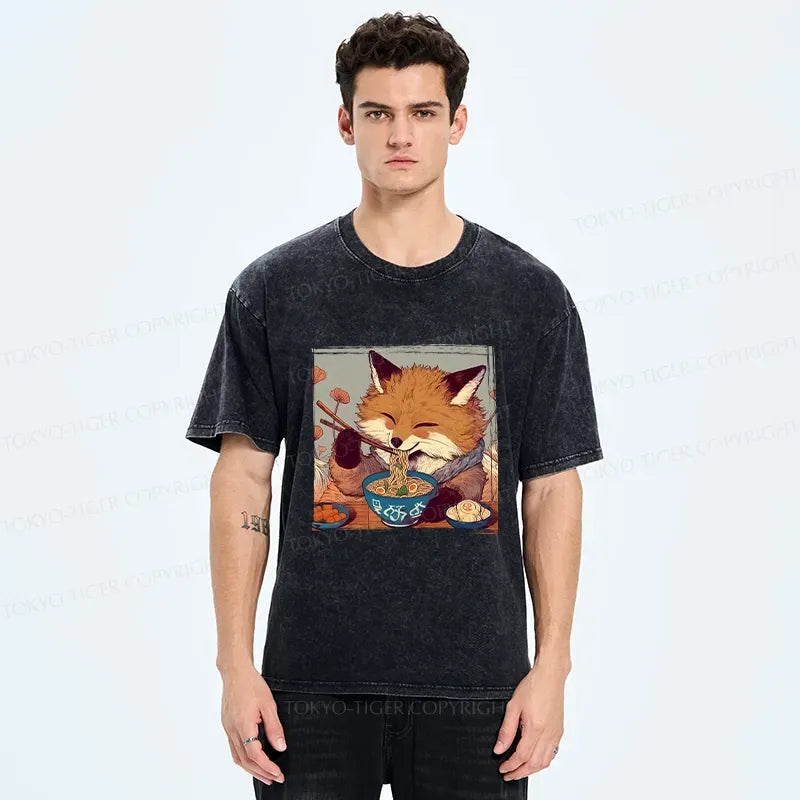 Vintage Kyoto Lion Fox Tee for Streetwear
