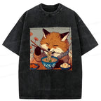 Vintage Kyoto Lion Fox Tee for Streetwear