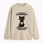 Kyoto-Lion Funny Cute Black Cat And Coffee Meme Classic Long Sleeve T-Shirt