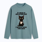 Kyoto-Lion Funny Cute Black Cat And Coffee Meme Classic Long Sleeve T-Shirt
