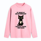 Kyoto-Lion Funny Cute Black Cat And Coffee Meme Classic Long Sleeve T-Shirt