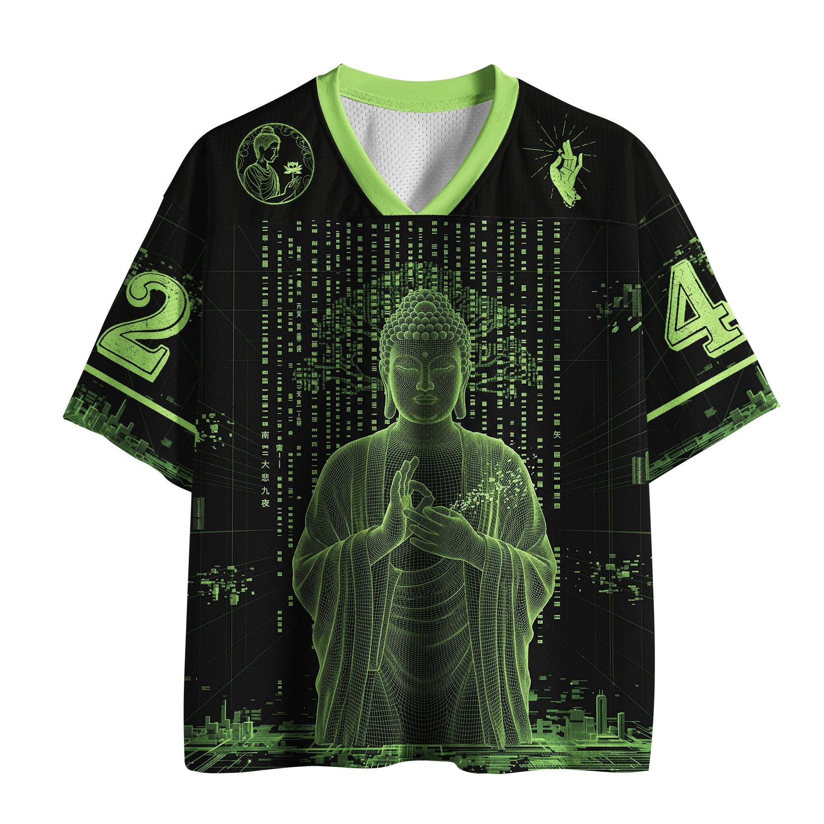 Neon Buddha Mesh Jersey for Summer