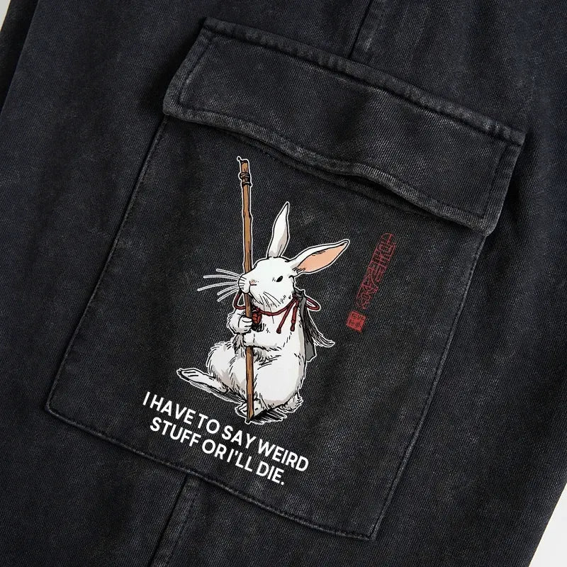 Washed Utility Sweatpants for Spring